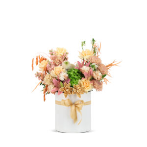 Sand Floral Hatbox