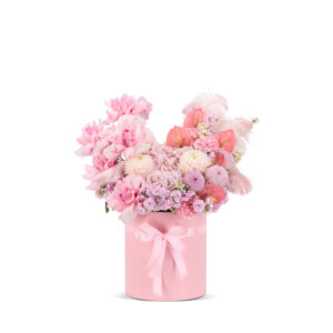 Pink Floral Hatbox