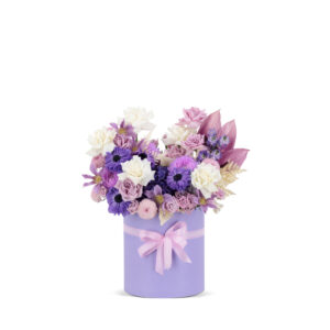 Lavender Floral Hatbox